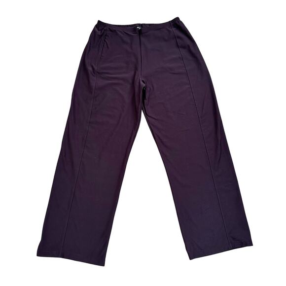 Nike Pants - Nike Dri-Fit Wide Leg Trouser Track Pants Chocolate Brown Women’s Large 12/14